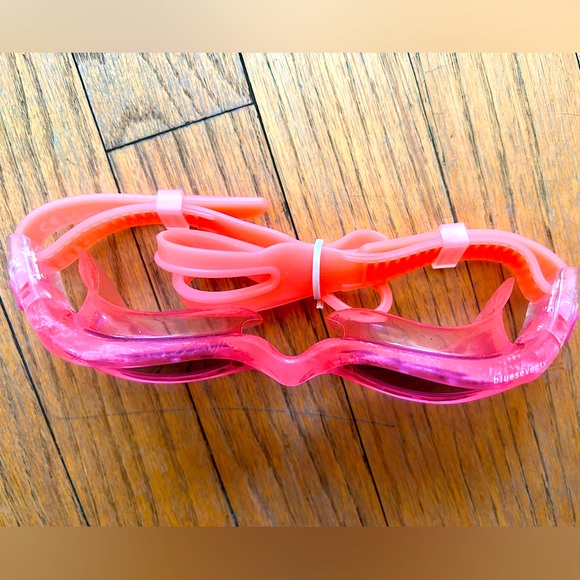 Vision Open Water Blue Seventy swim pink swim googles silver mirror lens - Picture 4 of 4